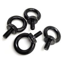 Black Eplated M5 M6 M8 M10 Steel Eye Bolt Screw Ring-Pull Eyebolt